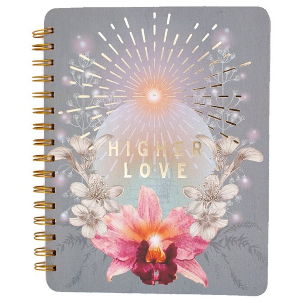 NWT NEW Papaya "Higher Love" Spiral Lay Flat Notebook /Journal